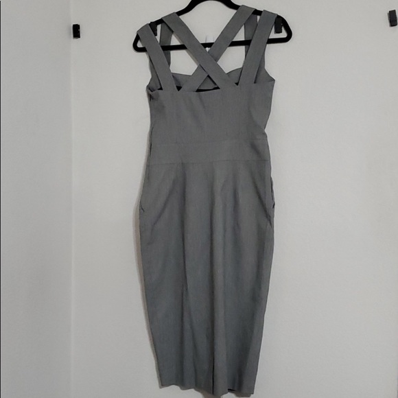 REISS CrissCross Sexy Dress Pockets SZ 6 Professional KATE MIDDLETON cocktails - Picture 2 of 11